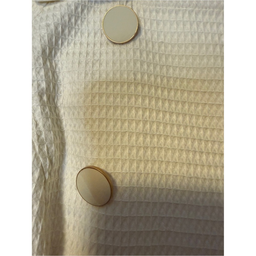 Talbots Ivory Textured‎ Double-Breasted Jacket – Size 8 - Picture 5 of 11